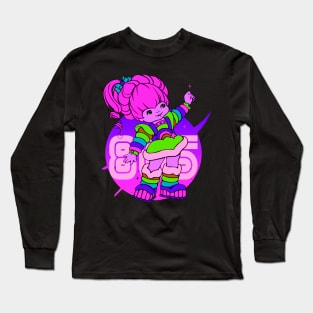 80s girl retro Long Sleeve T-Shirt